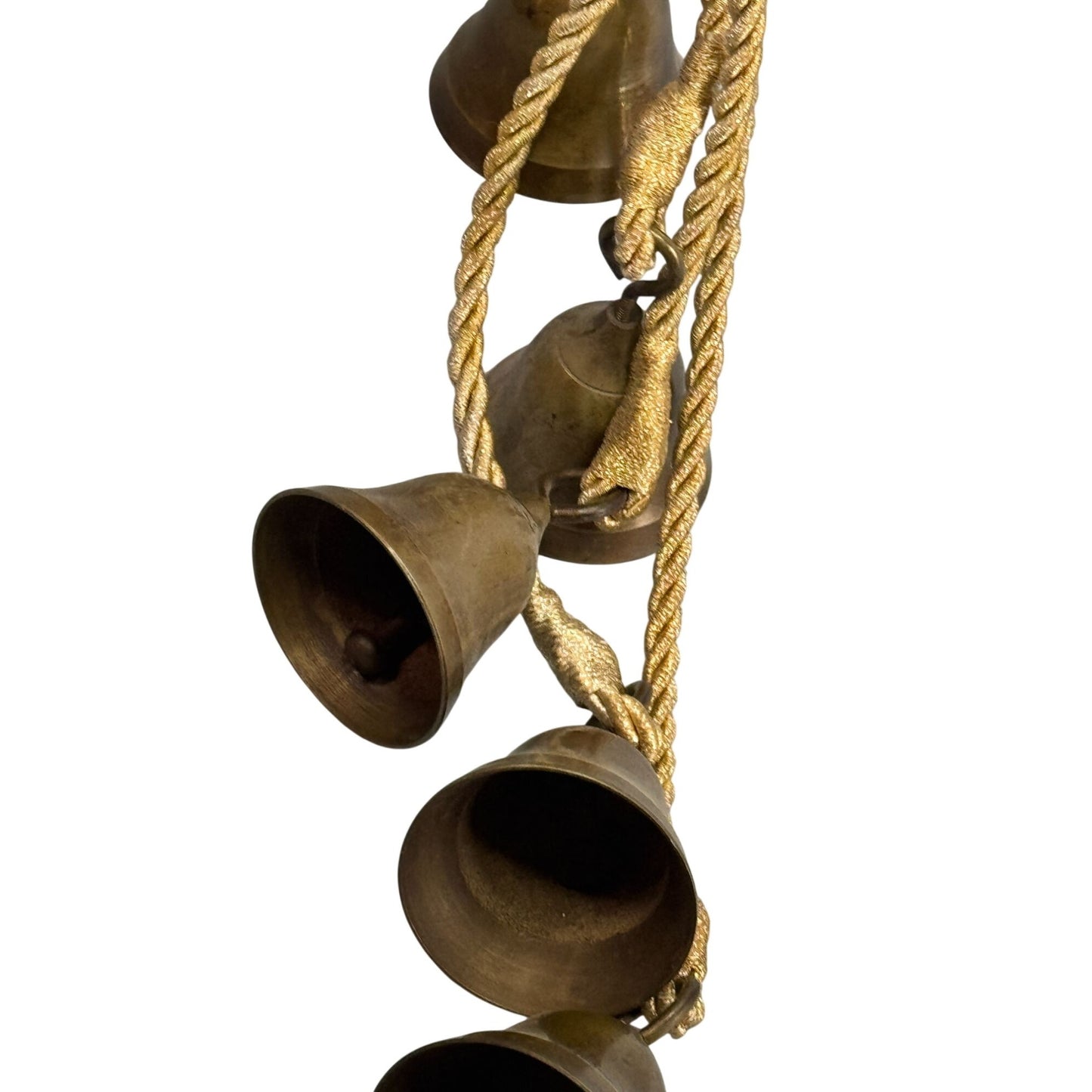 John Deere Leaping Deer Wind Chimes Brass Bells 21" Long