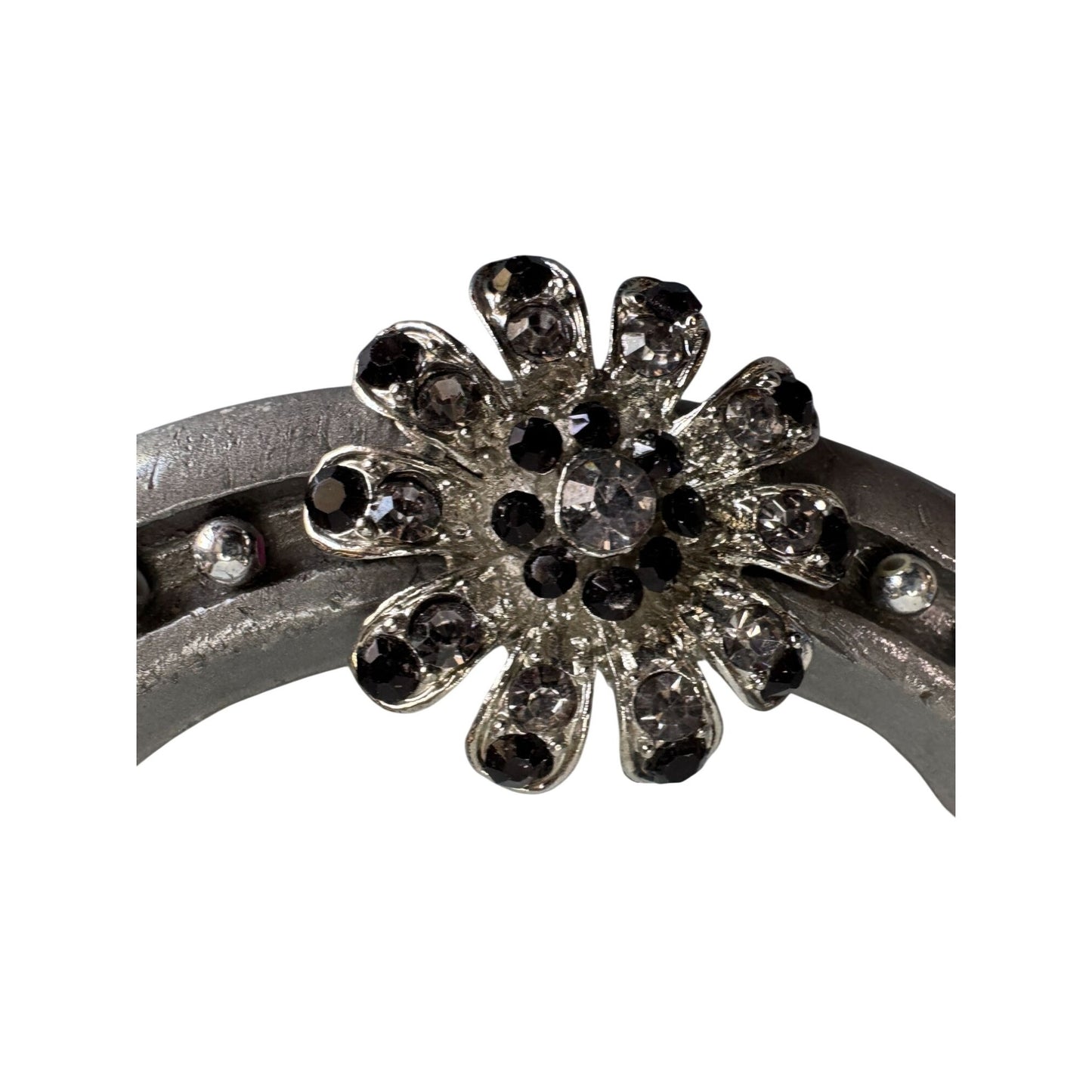 Mt Croix Forge Horseshoe Rhinestone Flower Western Lucky Decor 5"