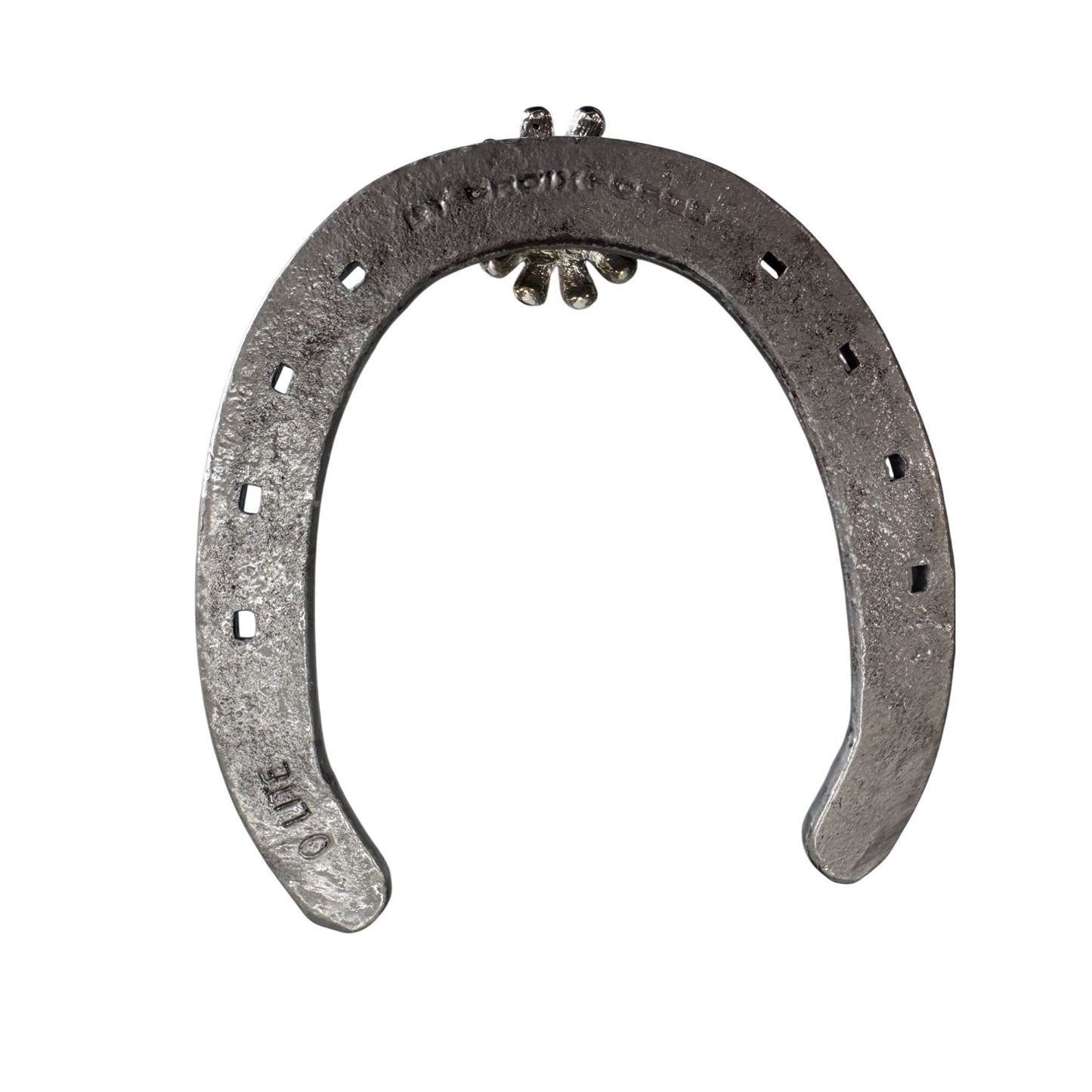 Mt Croix Forge Horseshoe Rhinestone Flower Western Lucky Decor 5"
