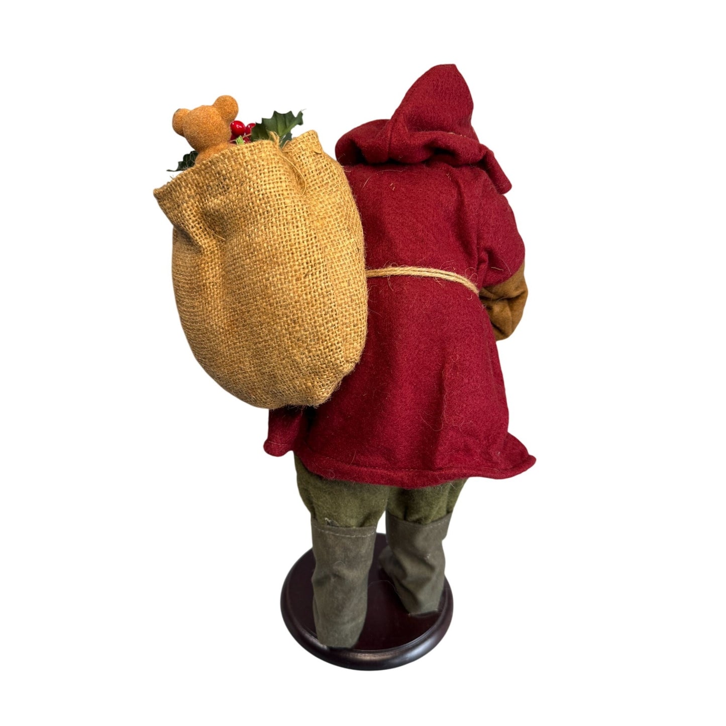 Martha Pippen Knecht Ruprecht Germany Traveling Santa Figure Felt Cloak 15" w/tag