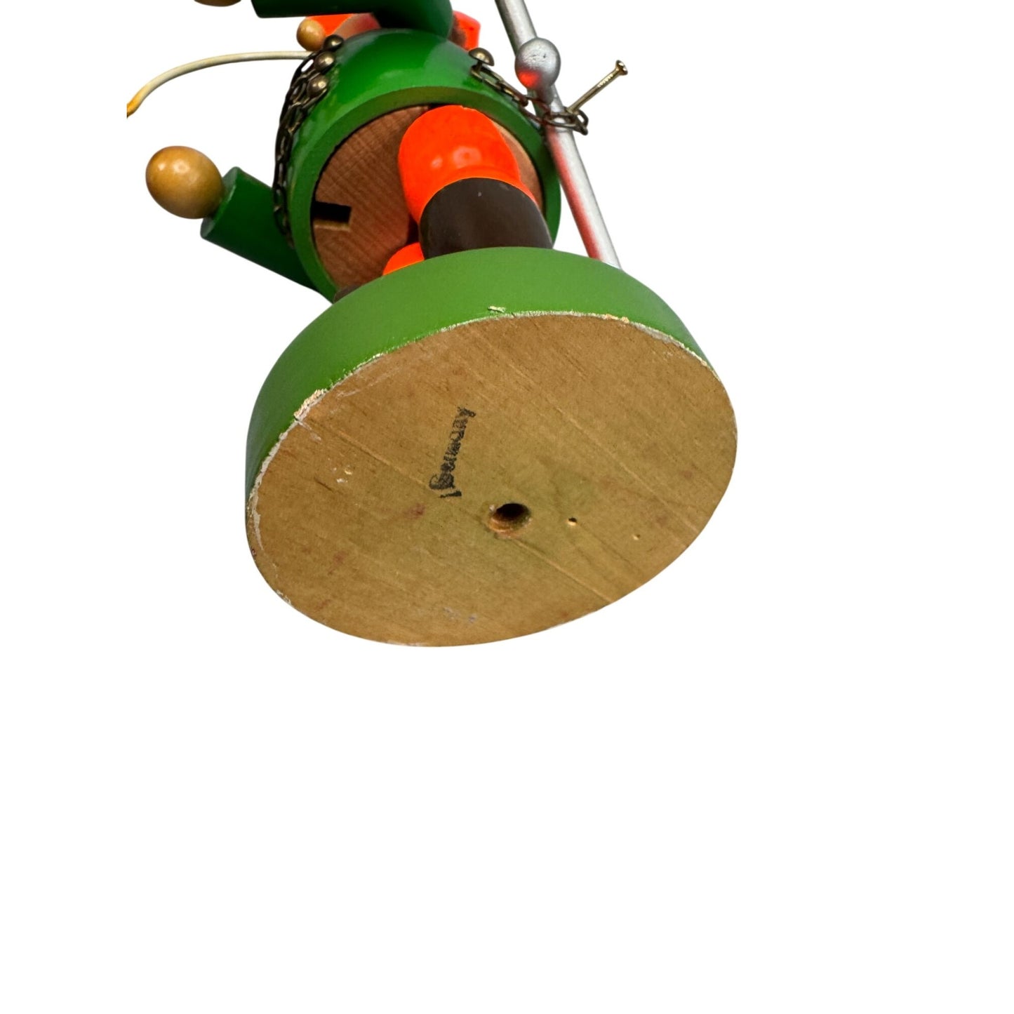 Steinbach German Wooden Smoker Soldier Pipe Erzgebirge Incense Figure 8"