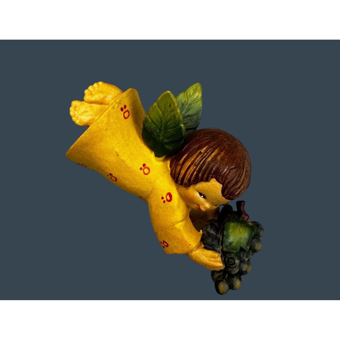 Anri Ferrandiz Flying Harvest Angels Set Colorful Hand Carved Italy 4"