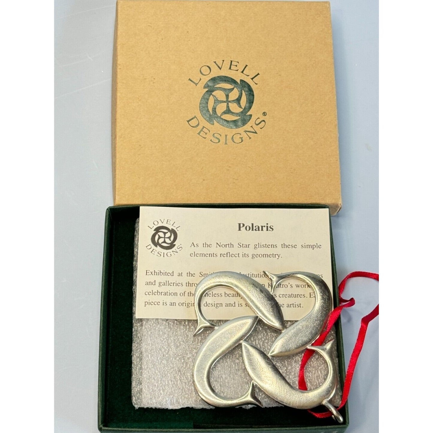 Lovell Designs Polaris North Star Pewter Christmas Cove Ornament 2 1/4"