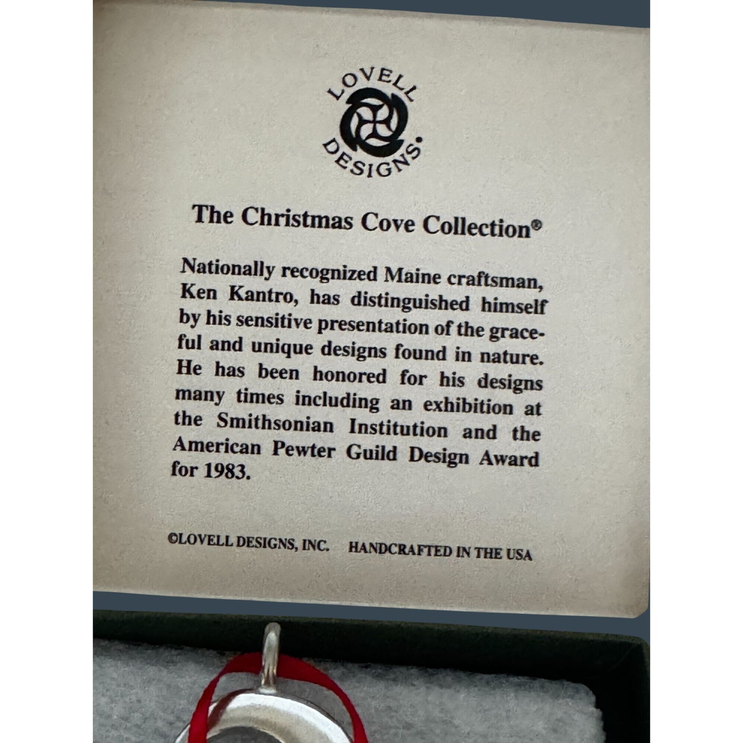 Lovell Designs Polaris North Star Pewter Christmas Cove Ornament 2 1/4"