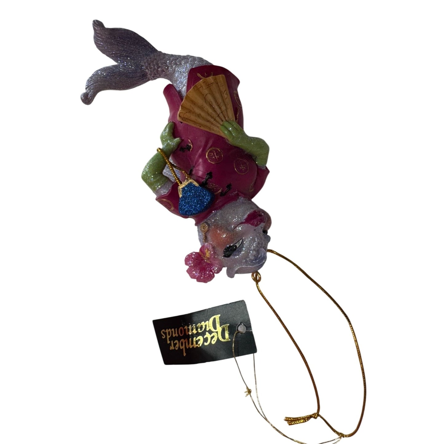 December Diamonds Spicy Tuna Roll Mermaid Ornament 6 Inch Asian Inspired