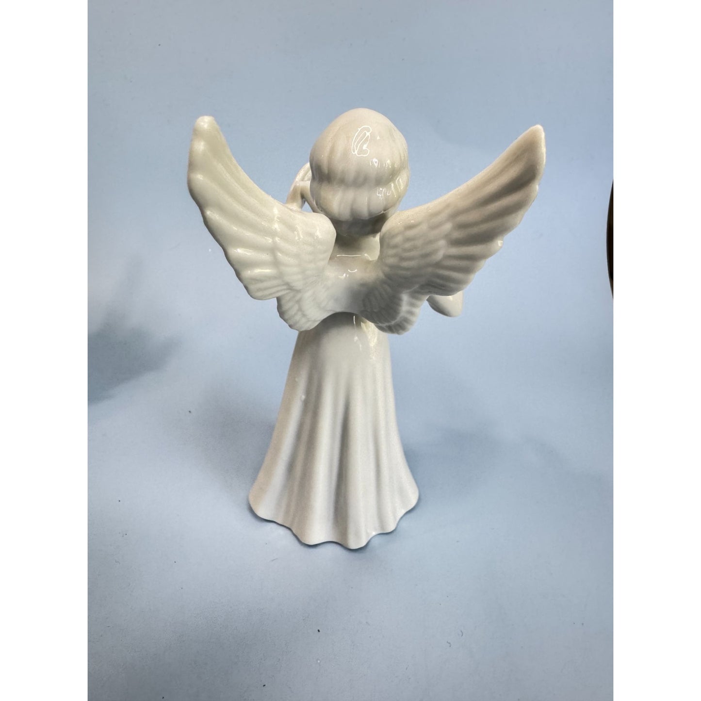 Set Of 4 Schmid Bros Japan Porcelain Musical Angel Figurines 5 3/4" Tall White Collectibles