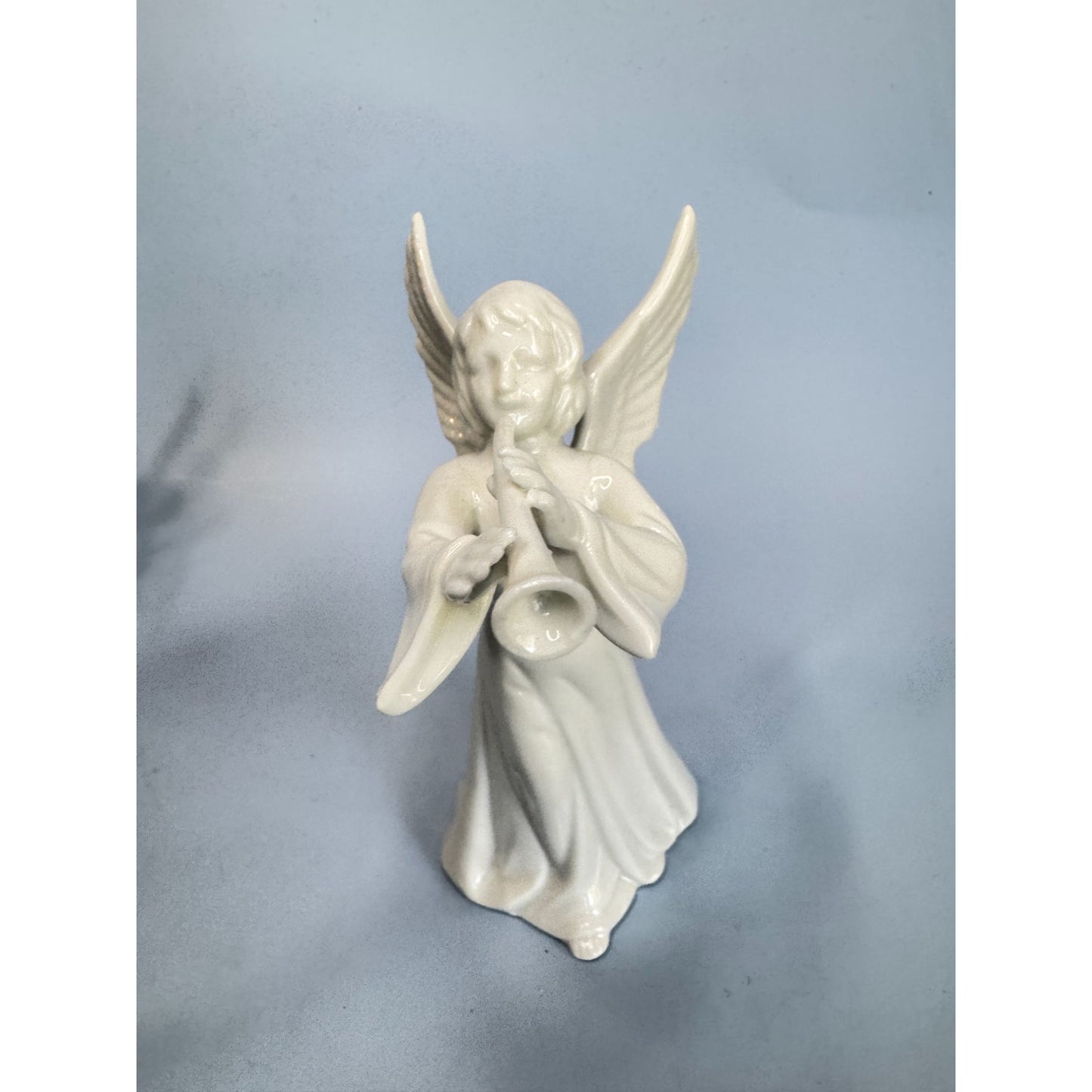 Set Of 4 Schmid Bros Japan Porcelain Musical Angel Figurines 5 3/4" Tall White Collectibles