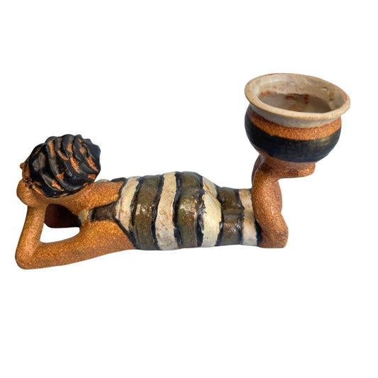 Metlox Poppet Barney The Surfer By Poppytrail Stoneware Figurine 9" Handcrafted Vintage Decor