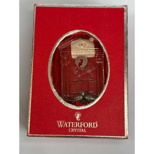 Waterford Crystal "Our First Christmas" 2004 Ornament With Love Birds Design Boxed