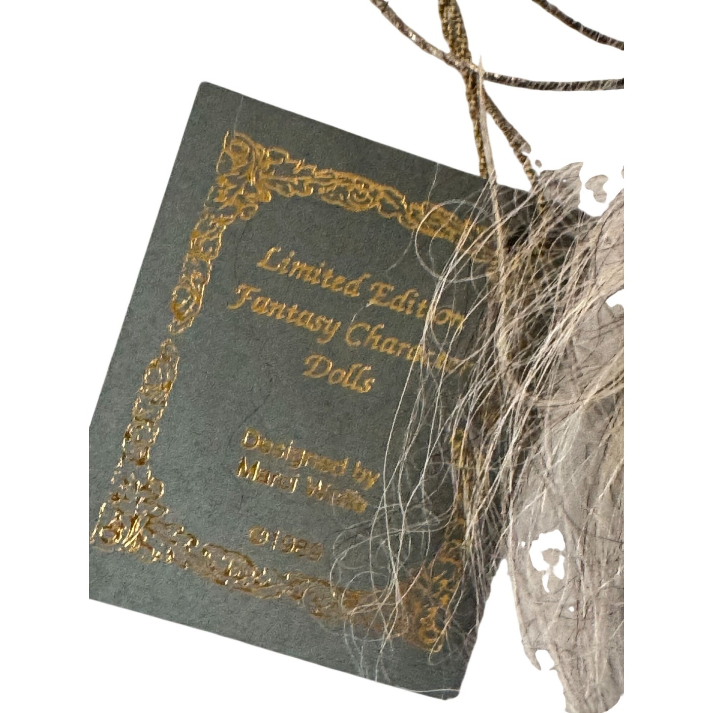 Marci Wolfe Rosezelda Flower Peddler Ornament Sculpted Face Glass Eyes Very Rare