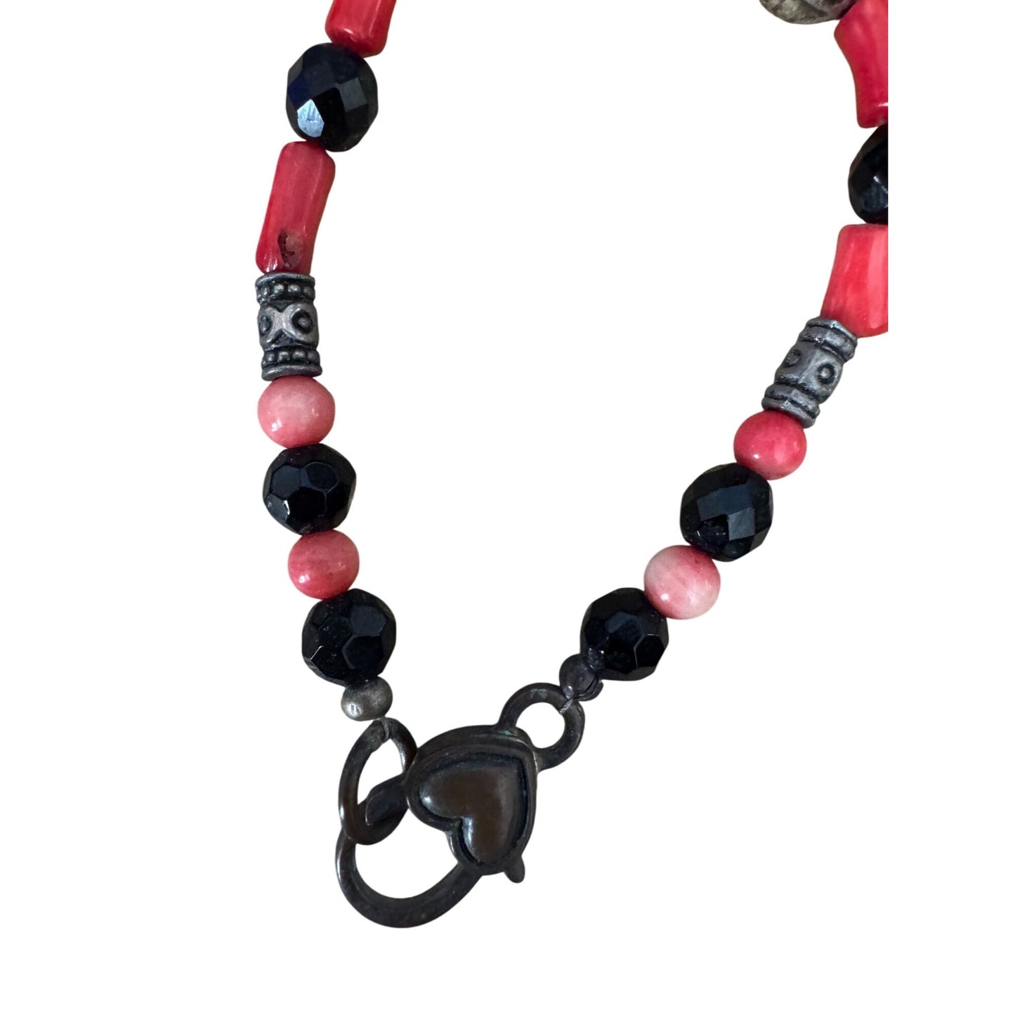 Handcrafted Tribal Tibetan 6 Eye Beads Murano Venetian Glass Beaded Necklace 30"