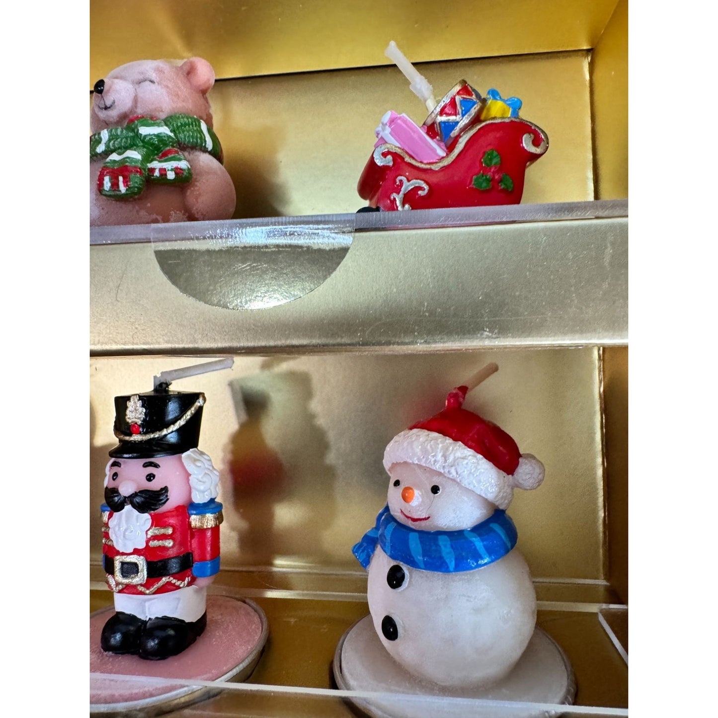 Southlake Gifts Christmas Candle Set 12 Days Mini Figures Assorted Handcrafted
