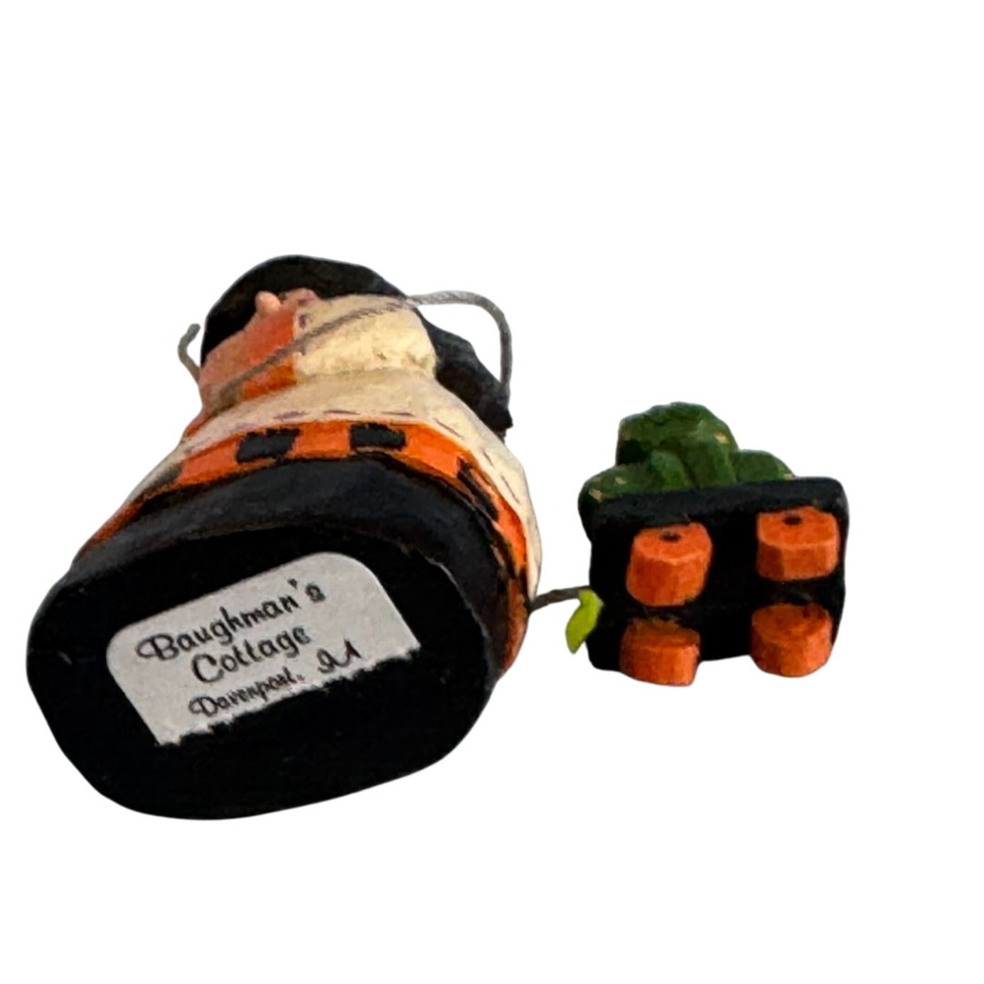 Eddie Walker Midwest Of Canon Falls Witch Figurine Pulling Frog Cart Miniature 2"