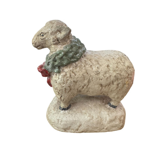 Bethany Lowe Designs Christmas Lamb Figurine No Tag