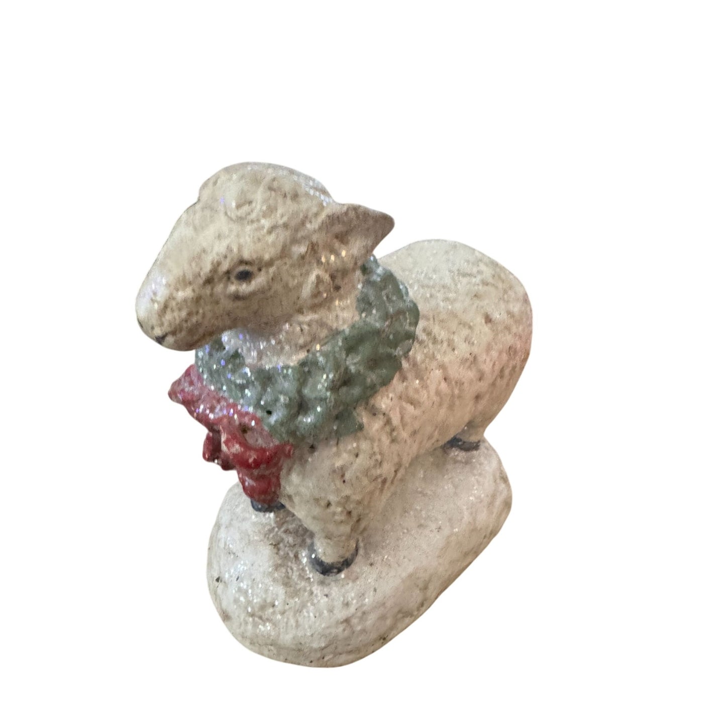 Bethany Lowe Designs Christmas Lamb Figurine No Tag