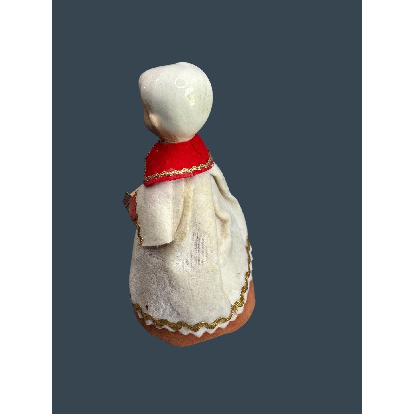 Delta Novelty Choir Angel Japan Vintage Christmas Caroler Cardboard Robe 5"