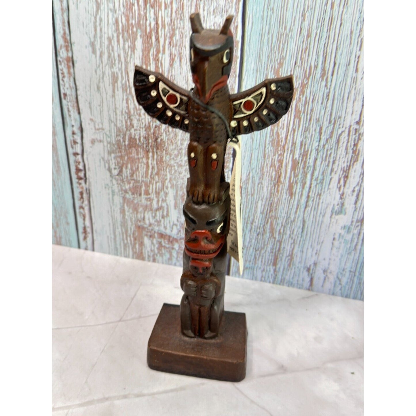 Boma Aboriginal Art Totem Pole Hand Crafted for Disney by Canadian Artists w/Tag