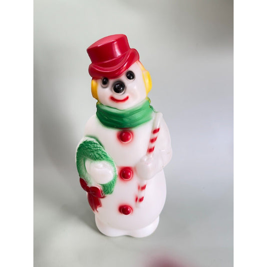 Vintage Empire Blow Mold Frosty Snowman 1968 13 1/2"