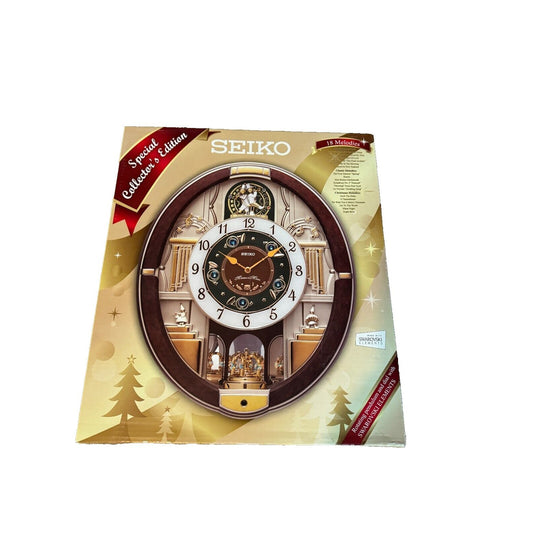 Seiko Golden Trumpet  Melodies in Motion Wall Clock Special Edition 18 Melodies