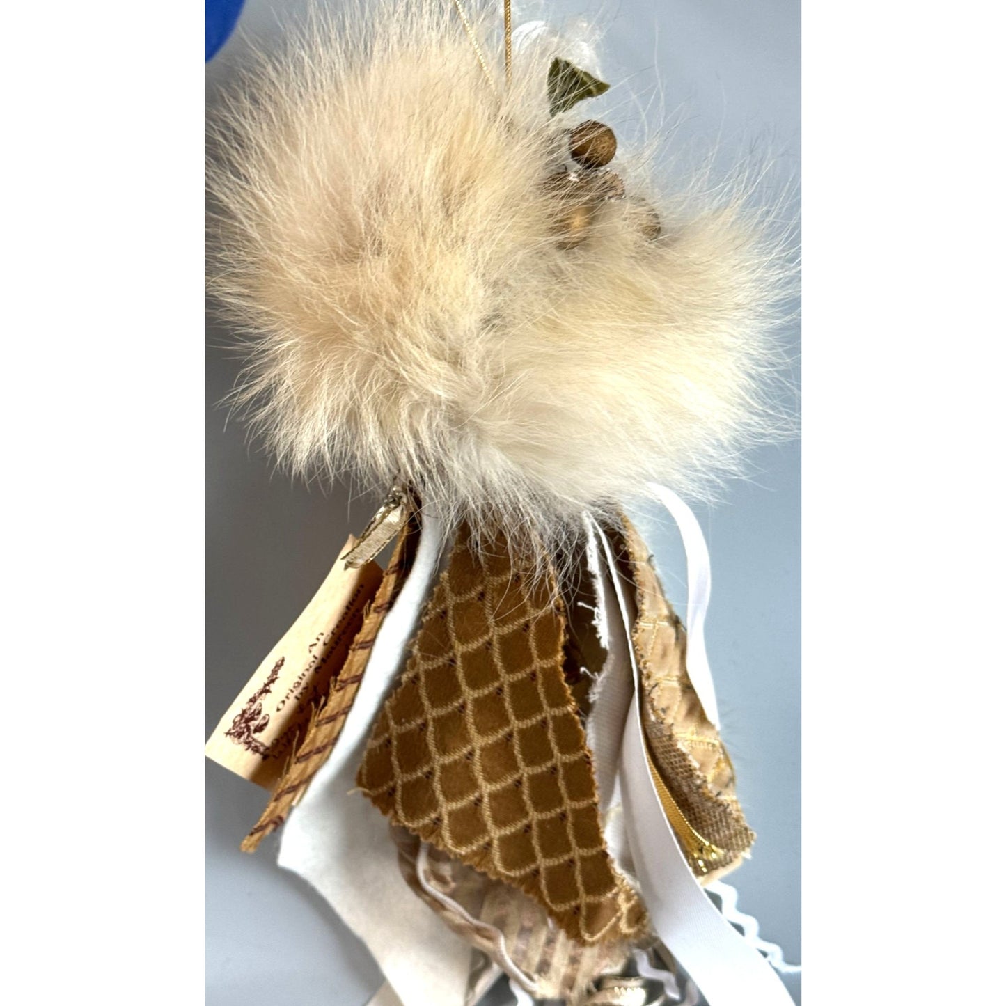 Maureen Kriegh St. Simons Santas Folk Art Santa Ornament Paper Mache Face 2002 9"