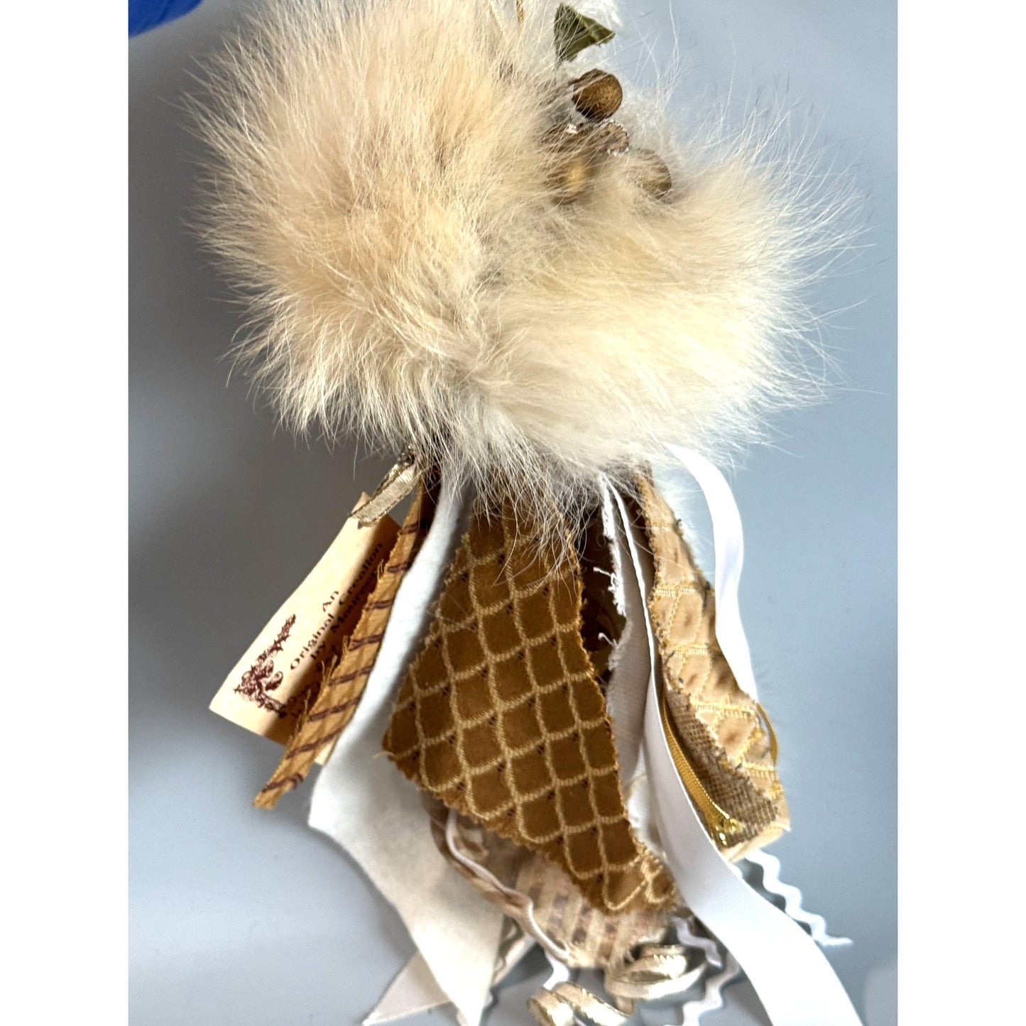 Maureen Kriegh St. Simons Santas Folk Art Santa Ornament Paper Mache Face 2002 9"