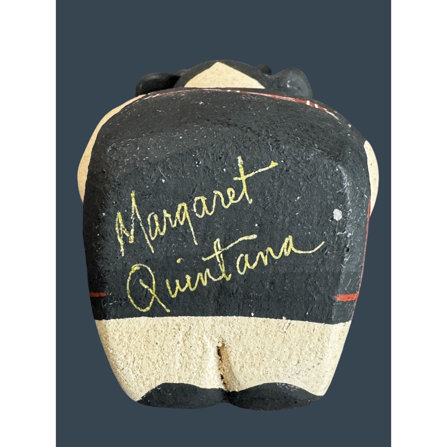 Margaret Quintana Native American Storyteller Pottery Figure 4 Children Signed 5 1/2"