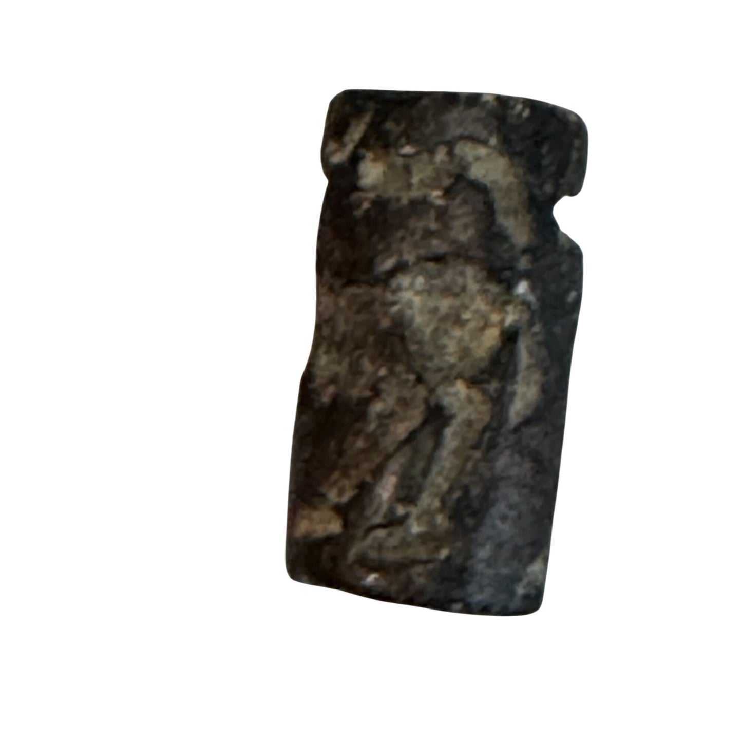 Antique Carved Stone Seal & Amulet Beads Indo-Persian Afghan Figures 7-Piece Lot