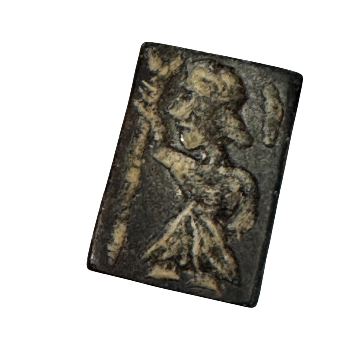 Antique Carved Stone Seal & Amulet Beads Indo-Persian Afghan Figures 7-Piece Lot