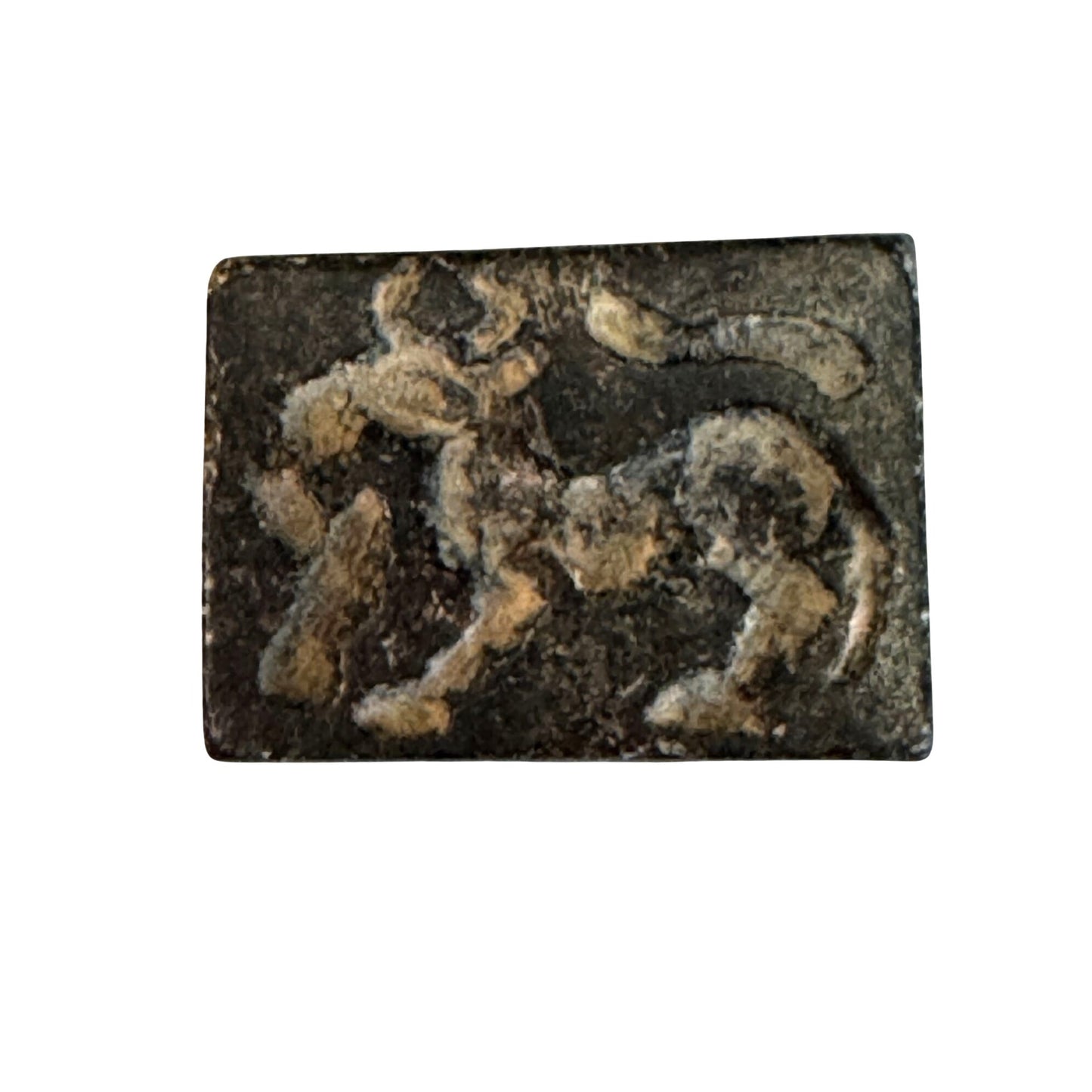 Antique Carved Stone Seal & Amulet Beads Indo-Persian Afghan Figures 7-Piece Lot