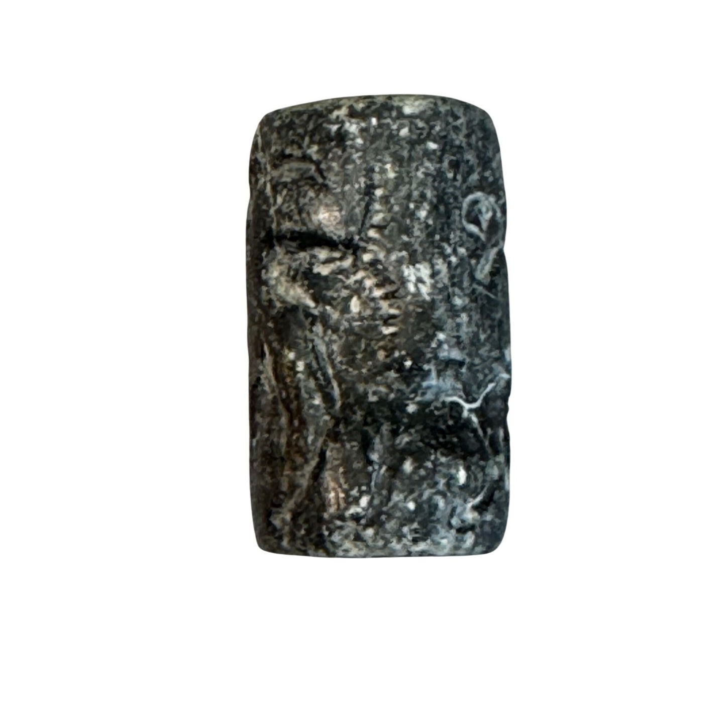 Antique Carved Stone Seal & Amulet Beads Indo-Persian Afghan Figures 7-Piece Lot