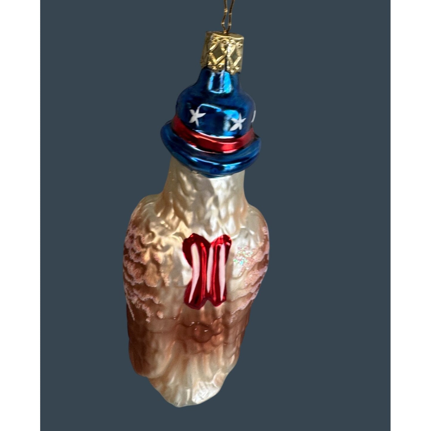 Inge-Glas Christmas Heirlooms Protecting Our Skies Eagle Glass Ornament 6"