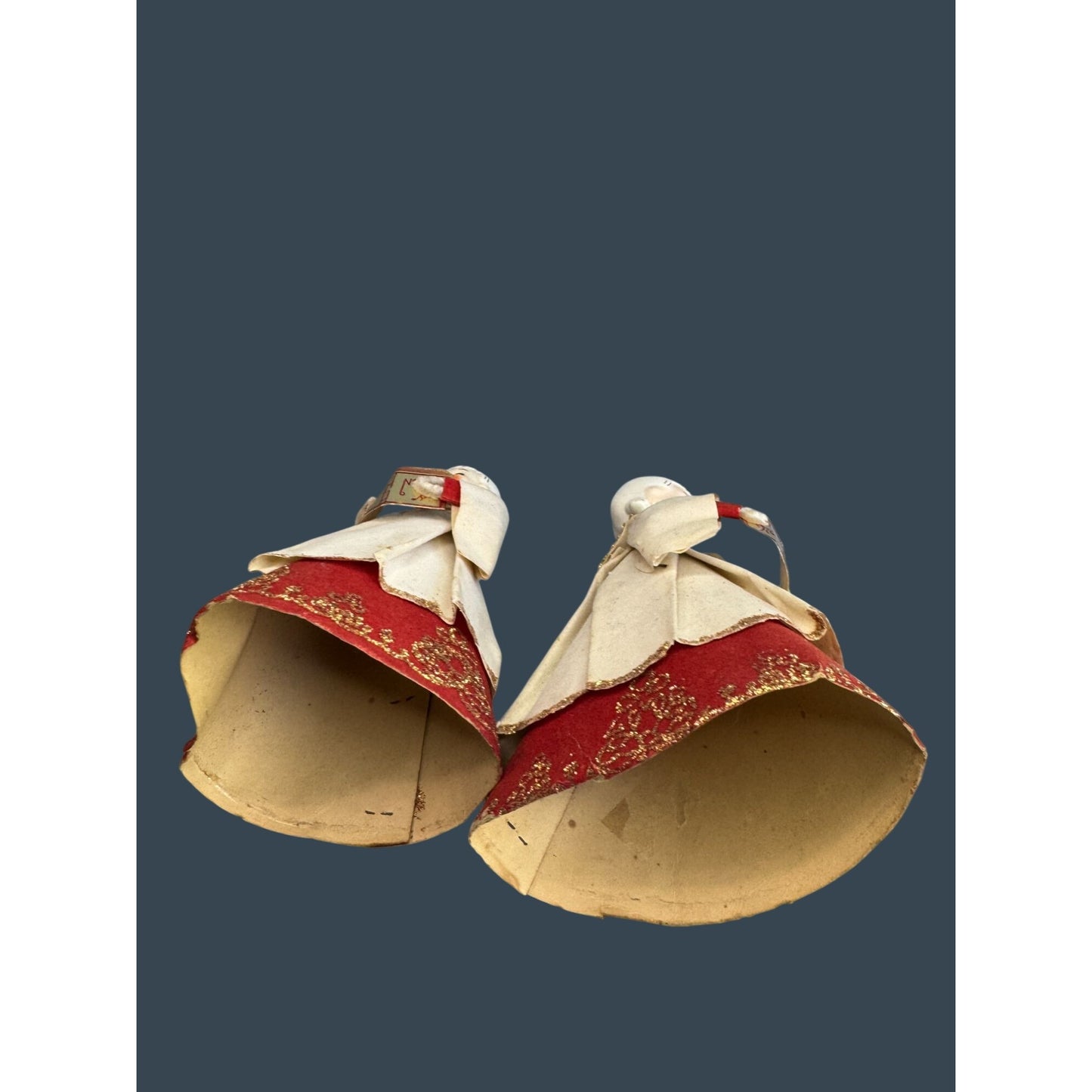 Holt Howard Choir Angels Cardboard Robes Japan Christmas Carolers 7 1/2" Pair