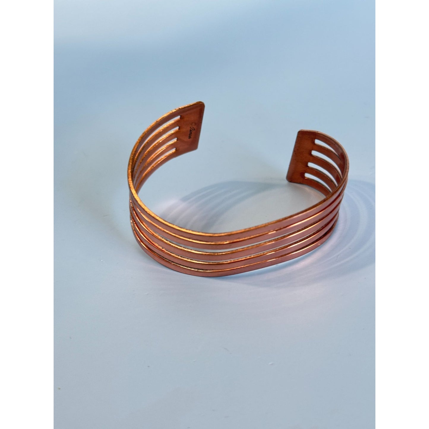 Renoir Copper Cuff Bracelet Circa 1940-1960 Openwork Design Made In USA