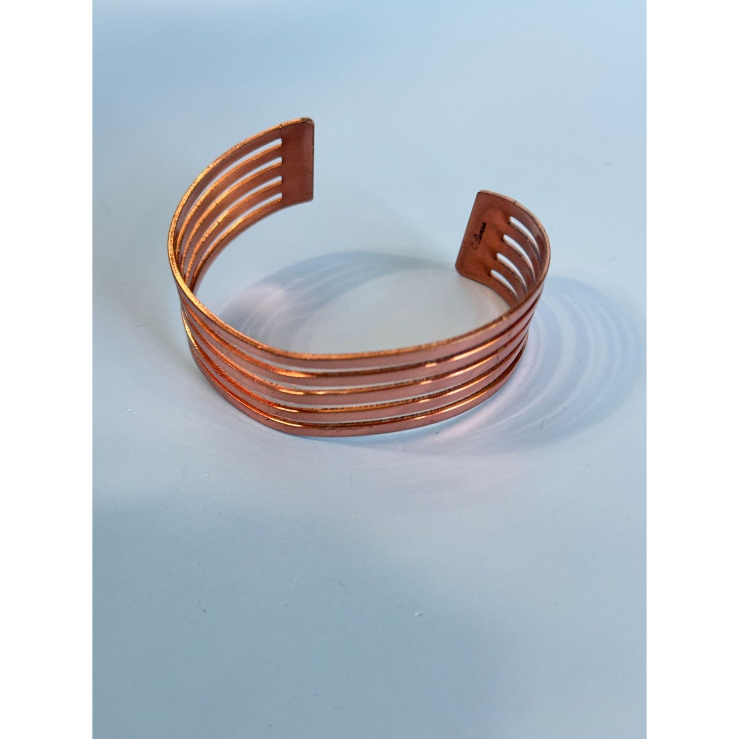 Renoir Copper Cuff Bracelet Circa 1940-1960 Openwork Design Made In USA