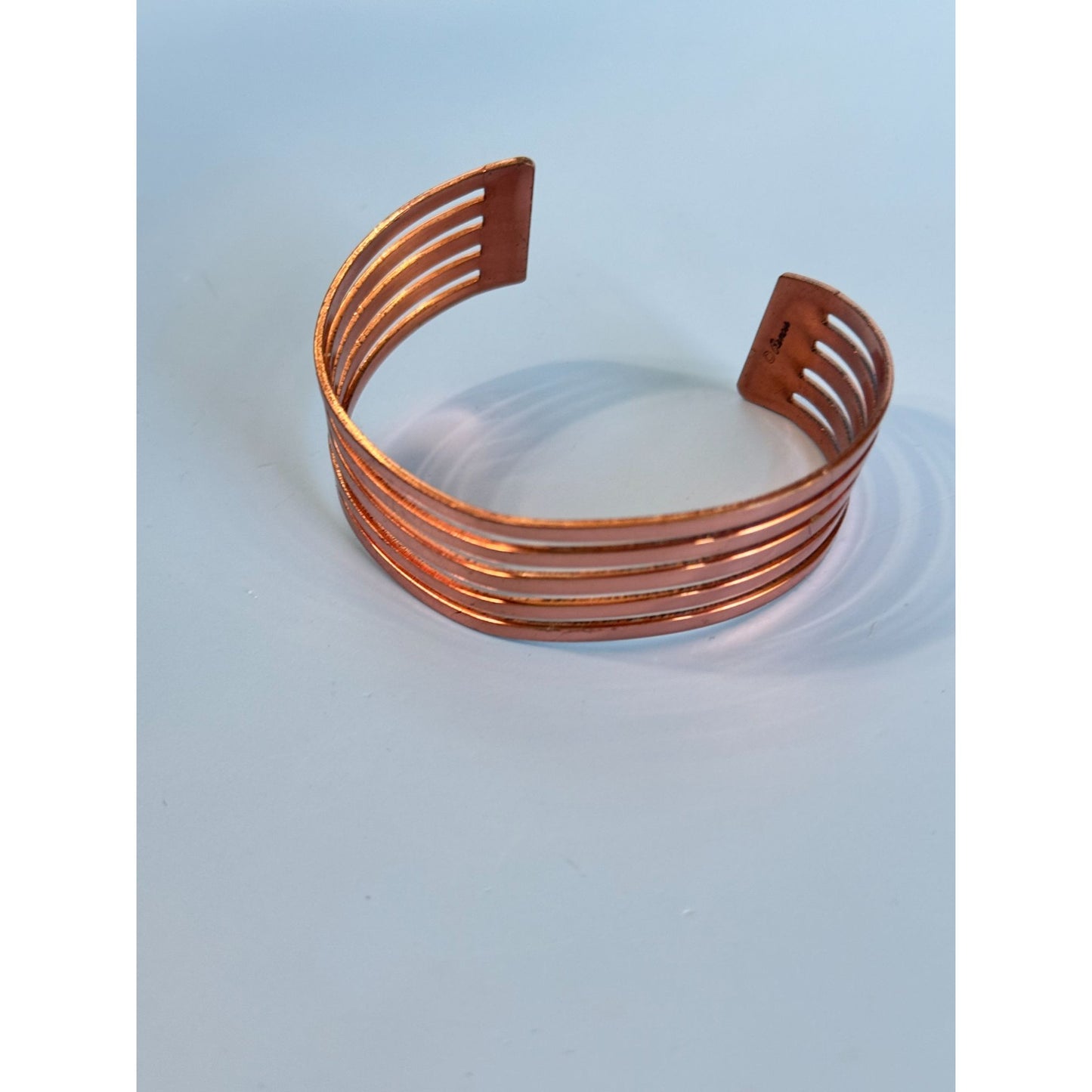 Renoir Copper Cuff Bracelet Circa 1940-1960 Openwork Design Made In USA