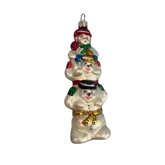 Christopher Radko Snowtem Pole Snowman Ornament 2000 Retired 5 1/2"