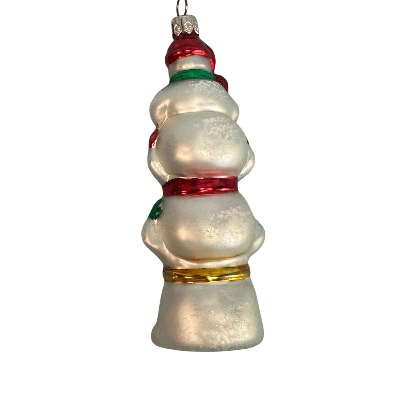 Christopher Radko Snowtem Pole Snowman Ornament 2000 Retired 5 1/2"
