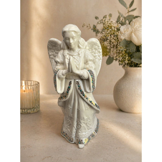 Lenox China Jewels Angel Of Love Figurine Gold Trim Jeweled 9 1/2" 1996