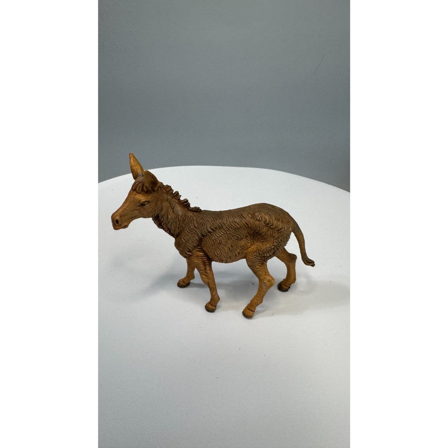 Fontanini Donkey Nativity Figure Depose Italy Spider Mark 4" Scale 4" x 3 1/2"