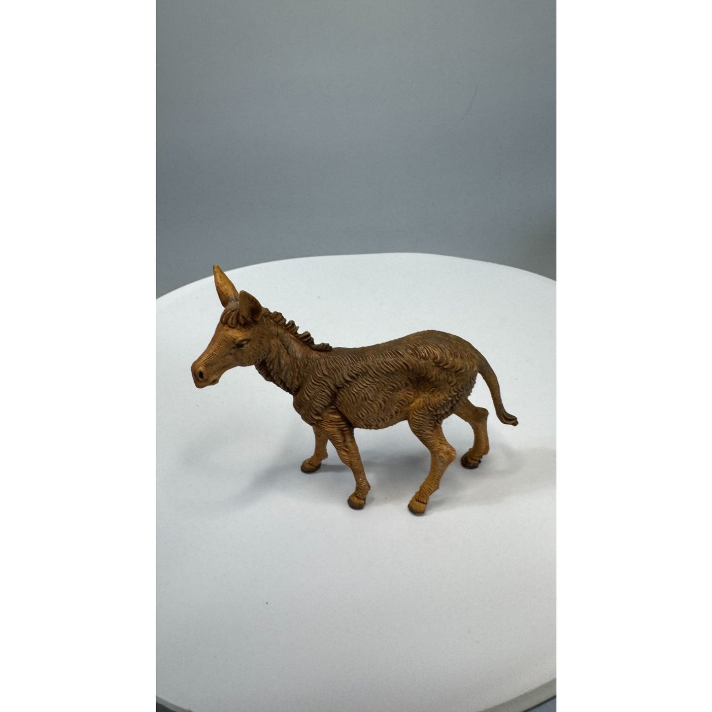 Fontanini Donkey Nativity Figure Depose Italy Spider Mark 4" Scale 4" x 3 1/2"