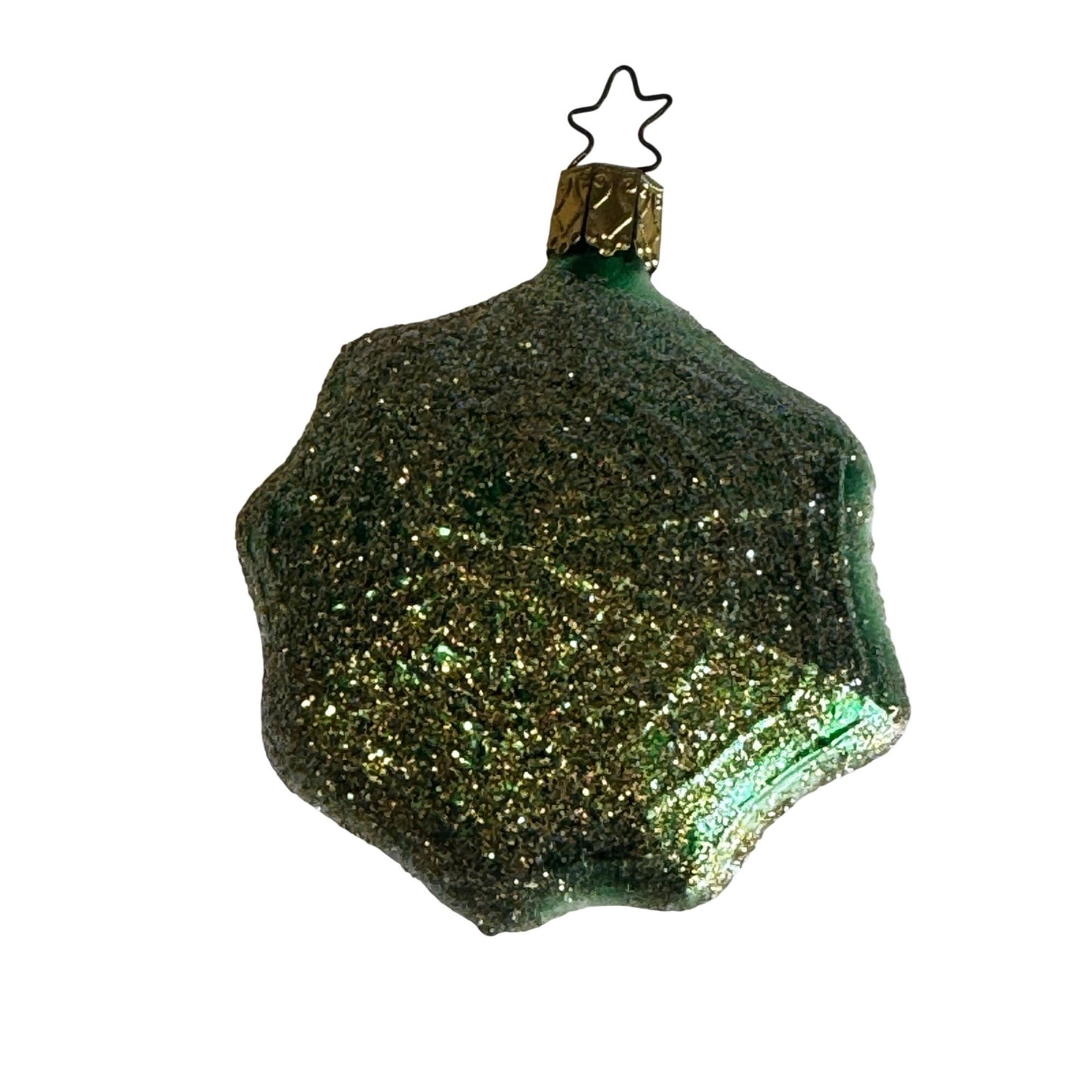 Old World Christmas Glass Ornament Spider on Web 3" Retired w/ Box Glitte