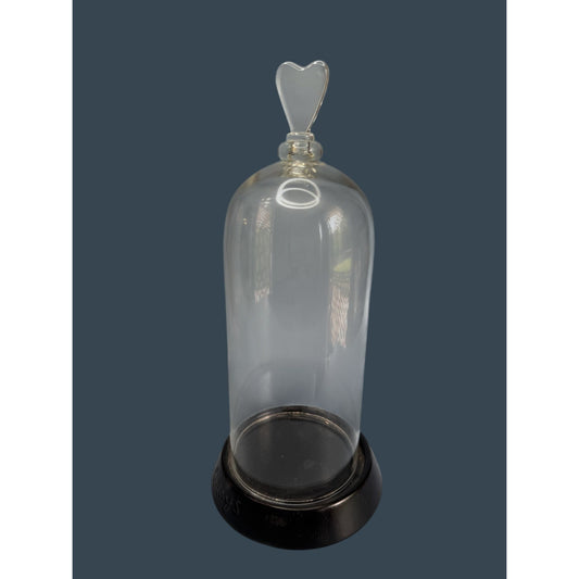 Dept 56 Sandra Magsamen Happy Holidays Glass Dome Display Case