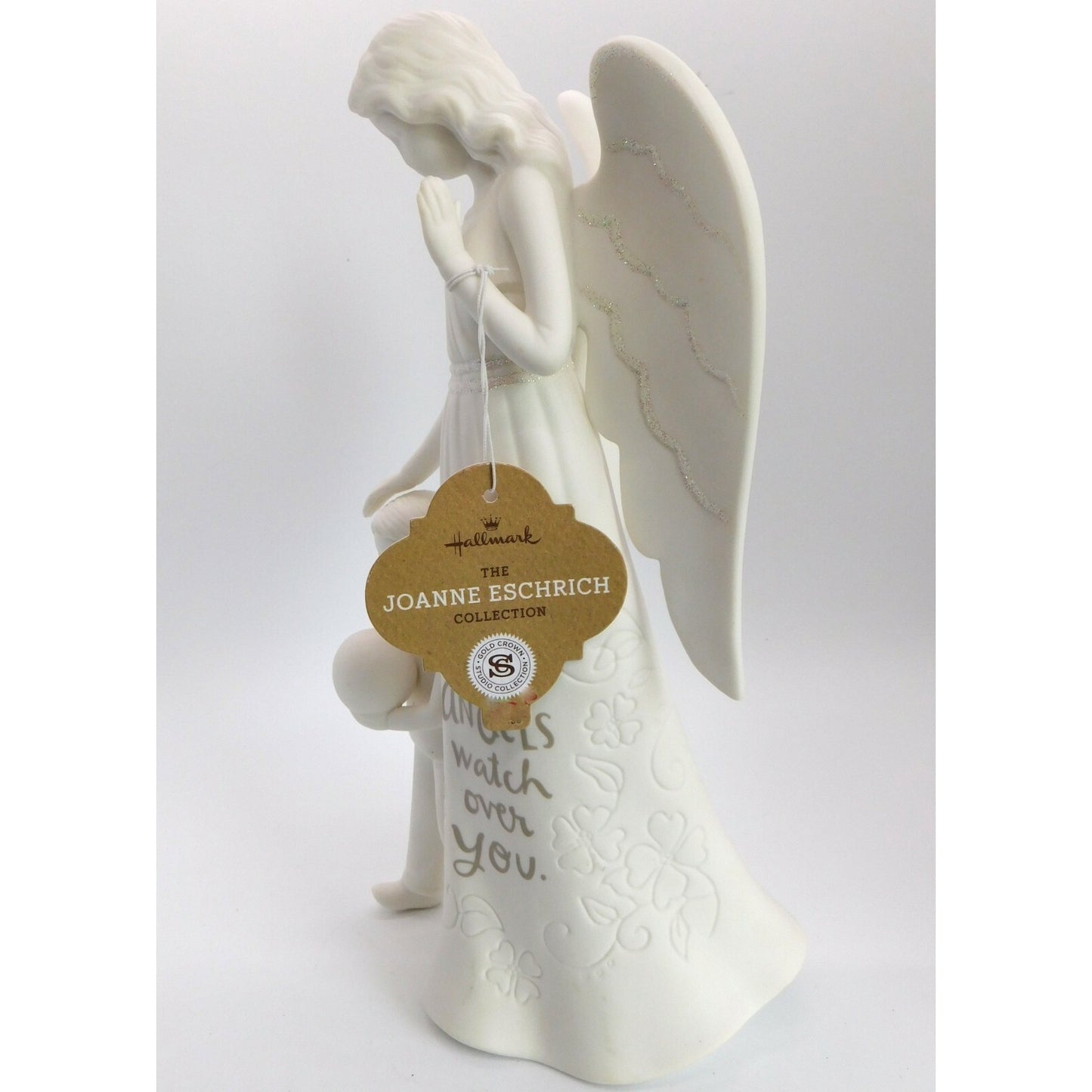 Hallmark Joanne Eschrich Guardian Angel Figurine May Angels Watch Over You 9.5"
