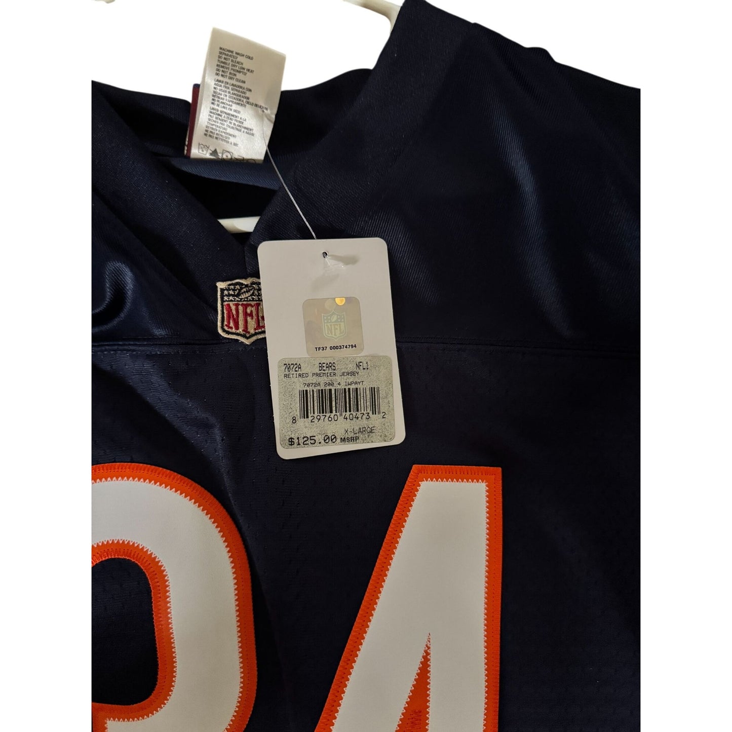 Walter Payton Chicago Bears Throwback Jersey Reebok NFL Vintage Collection XL NWT