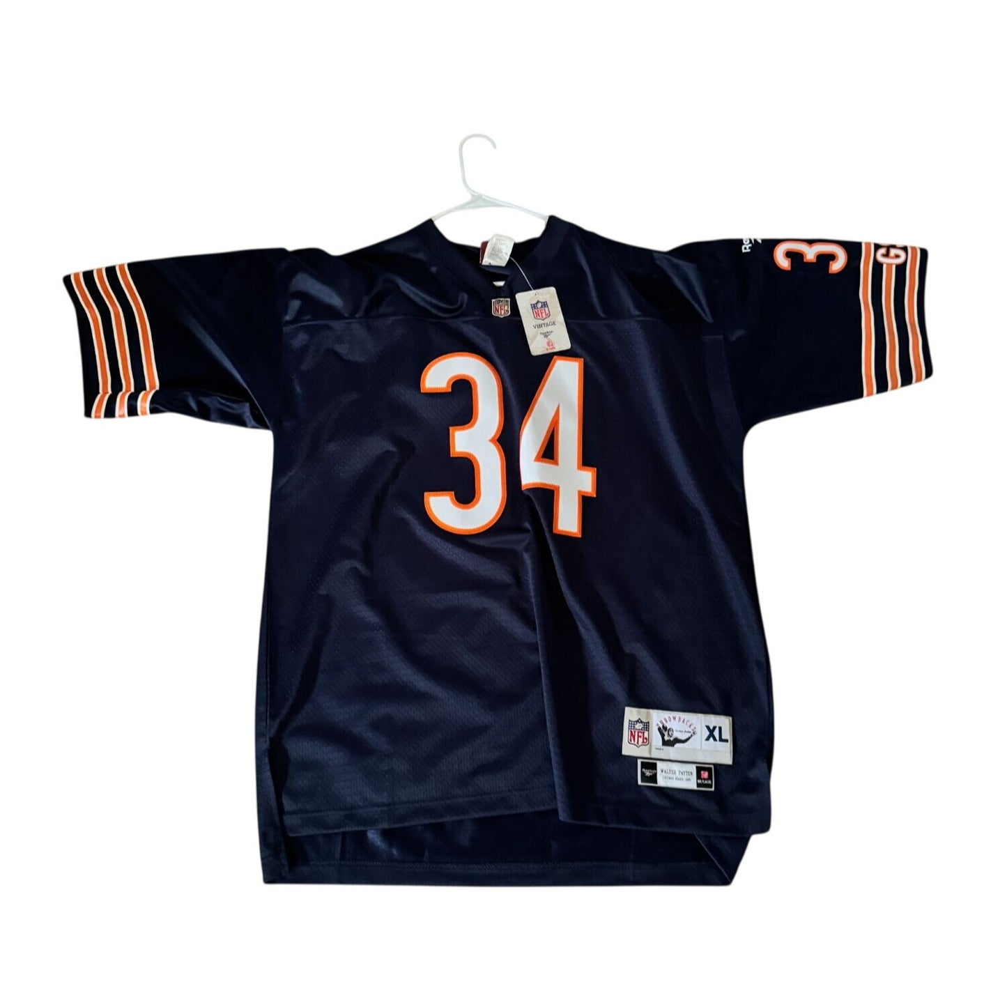Walter Payton Chicago Bears Throwback Jersey Reebok NFL Vintage Collection XL NWT