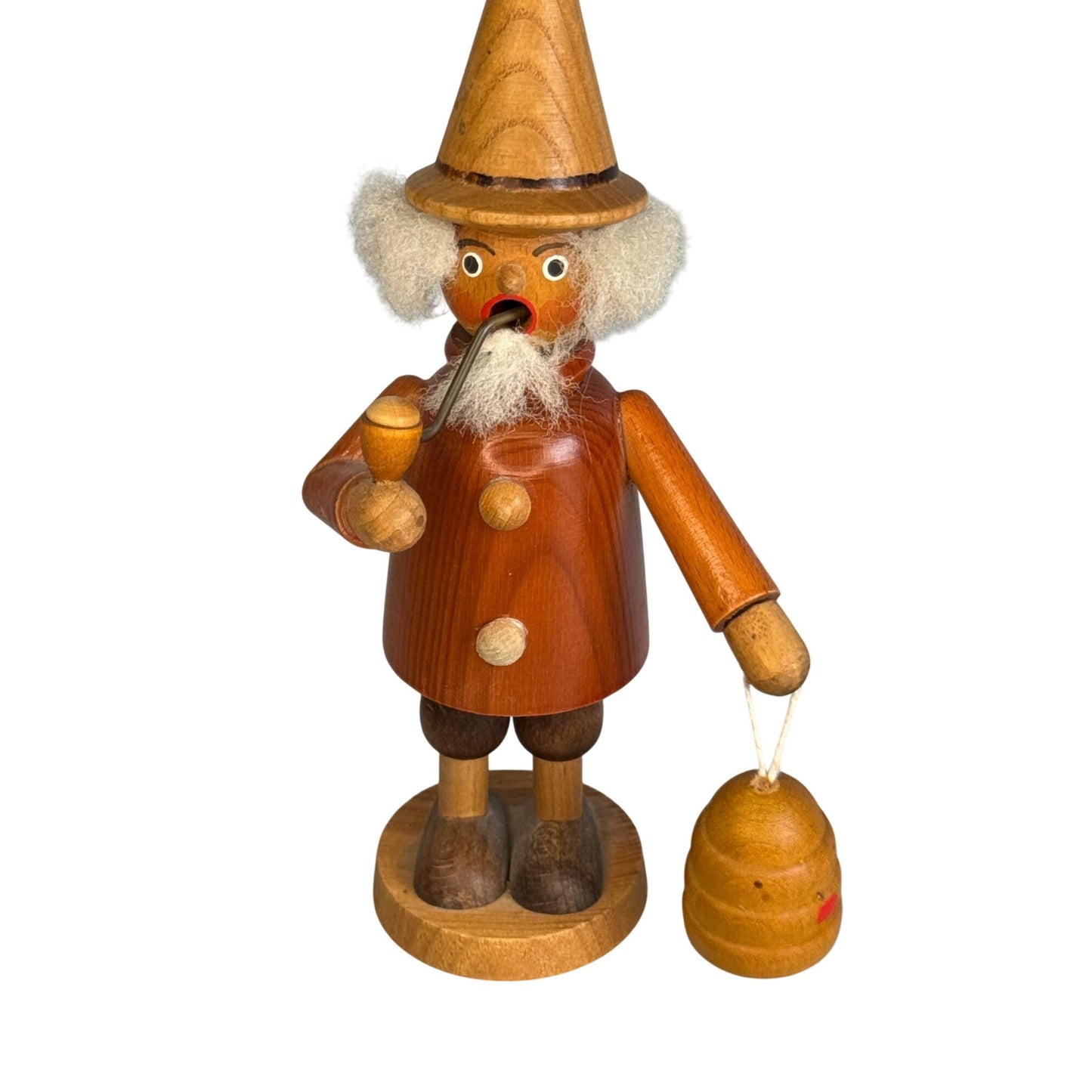GDR Era German Erzgebirge Smoker Beekeeper Seiffener Volkskunst 7 1/2"