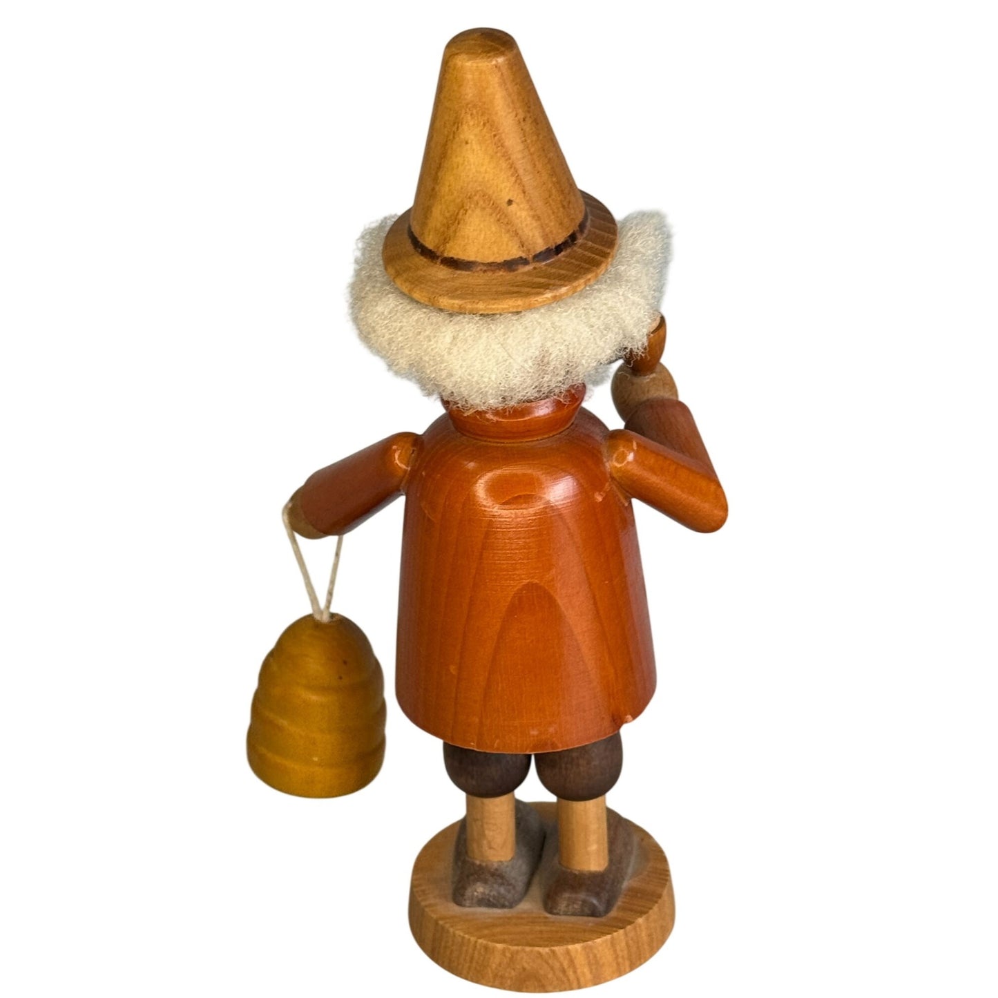 GDR Era German Erzgebirge Smoker Beekeeper Seiffener Volkskunst 7 1/2"