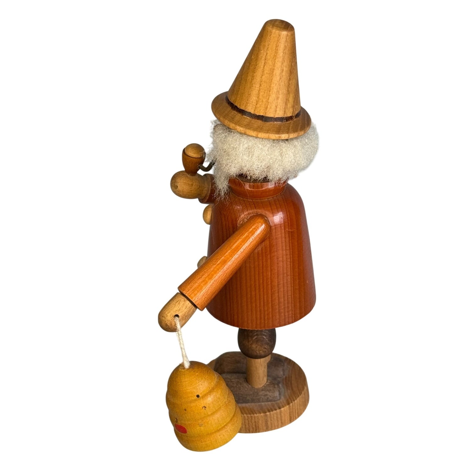 GDR Era German Erzgebirge Smoker Beekeeper Seiffener Volkskunst 7 1/2"