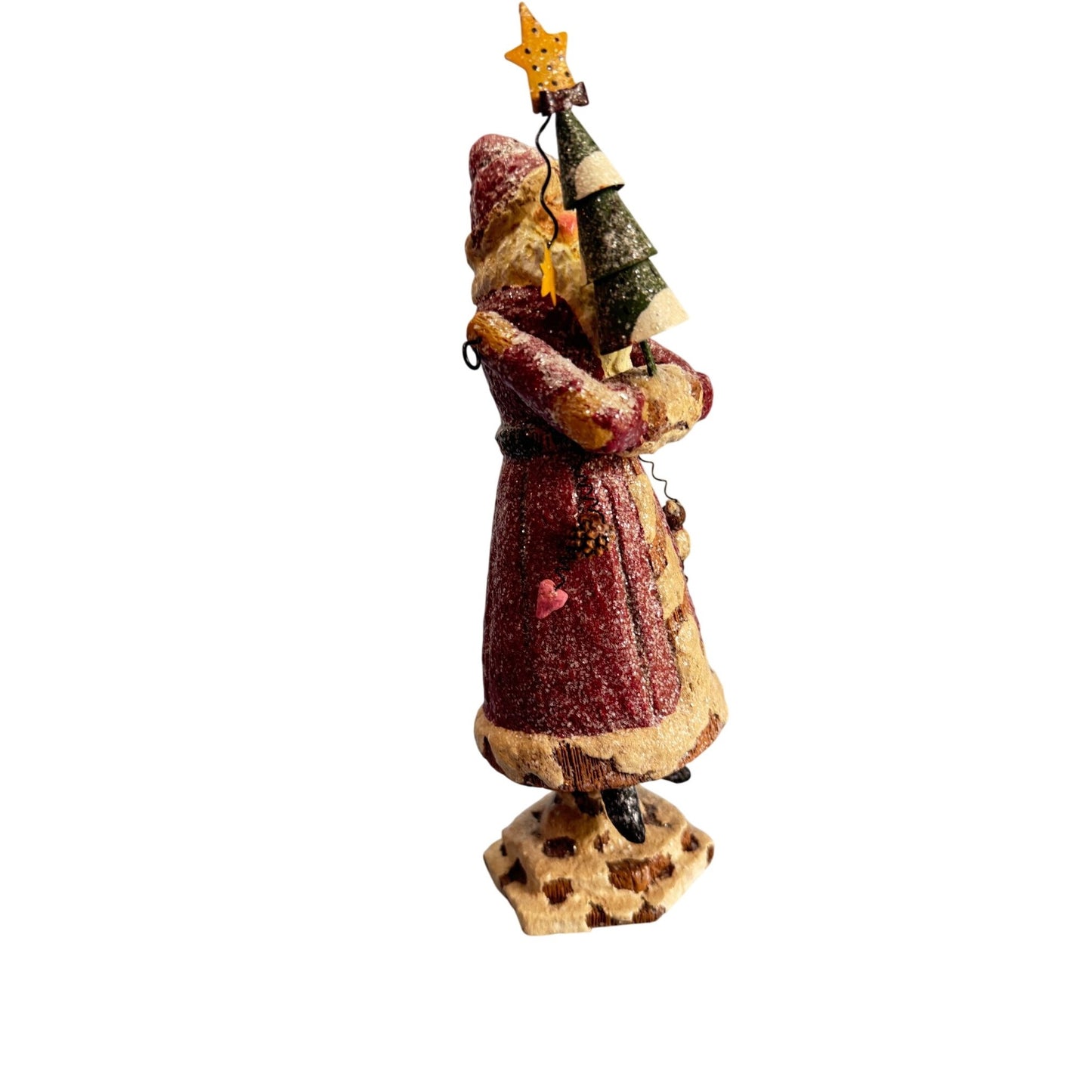 Jiggly Santa Claus Figurine With Articulated Limbs 9.5" Tall By Pacific Rim