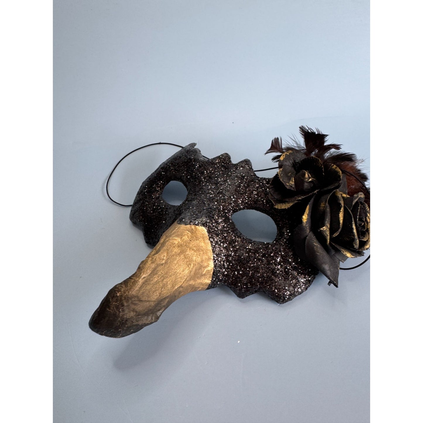 Bethany Lowe Jester Jack O Lantern Paper Mache Pumpkin Mask Decor Rare TD9057
